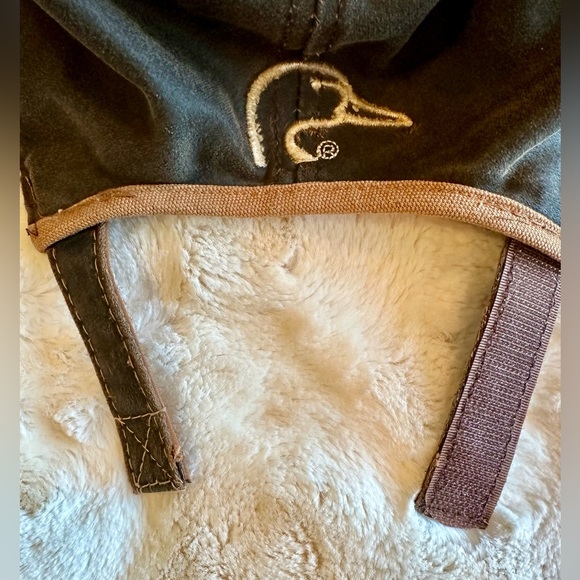 Ducks Unlimited Waxed Oil Cap Hat Brown Embroidered Patch Distressed Adjustable - Picture 8 of 9